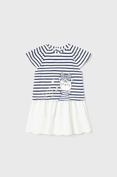 Obleka za dojenčka Mayoral mornarsko modra barva