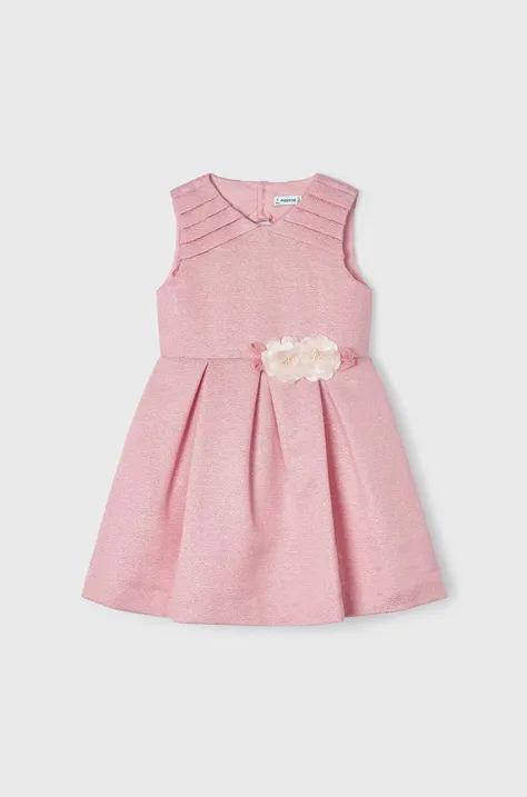 Дитяча сукня Mayoral колір рожевий mini розкльошена
