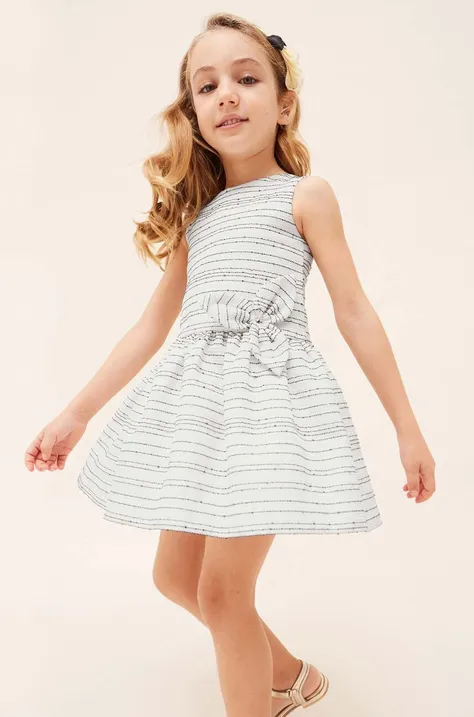 Παιδικό φόρεμα Mayoral χρώμα: άσπρο