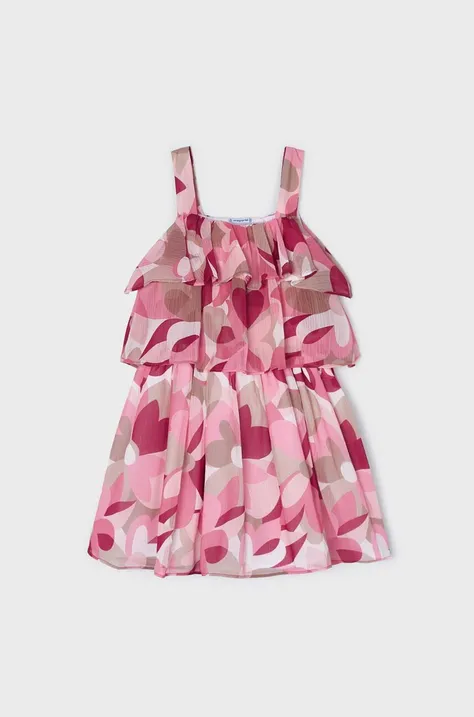 Дитяча сукня Mayoral колір рожевий mini пряма