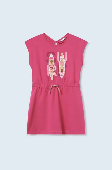 Παιδικές βαμβακερές φόρμες Mayoral χρώμα: ροζ