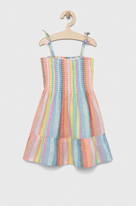 Дитяча льняна сукня GAP mini розкльошена