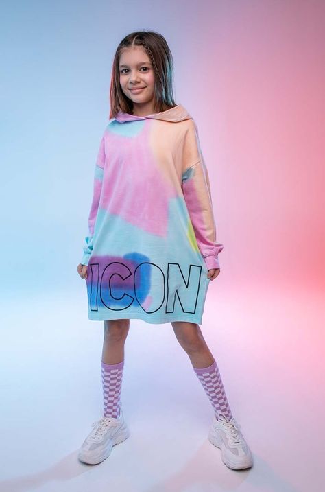Детска памучна рокля Coccodrillo