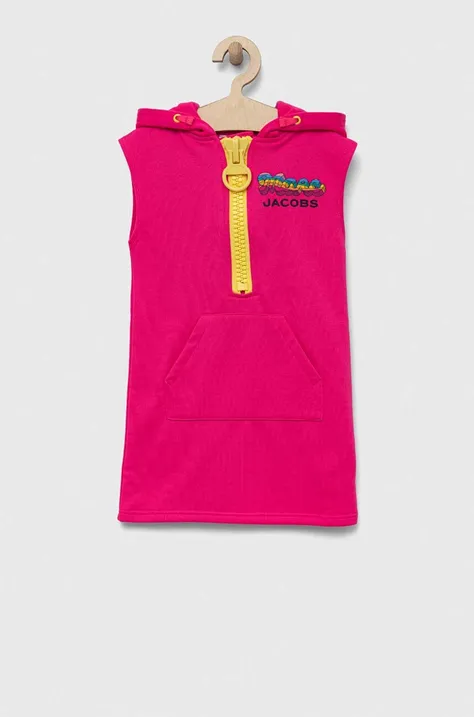 Marc Jacobs gyerek ruha rózsaszín, mini, egyenes