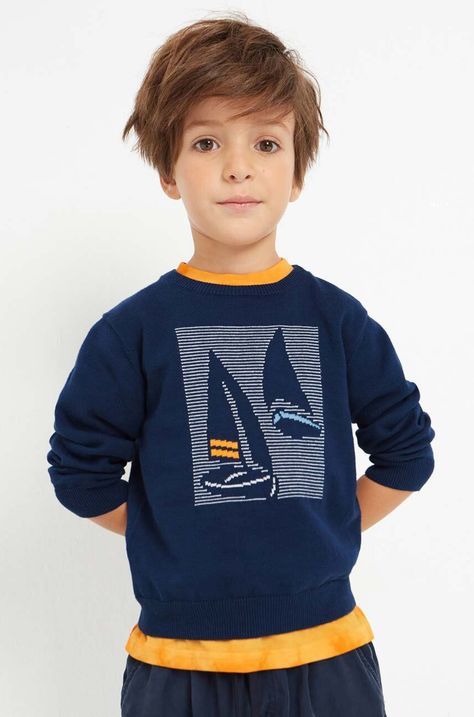 Детски памучен пуловер Mayoral