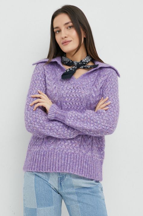 Y.A.S pulover din amestec de lana Cros