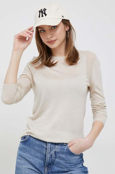 Calvin Klein gyapjúkeverék pulóver
