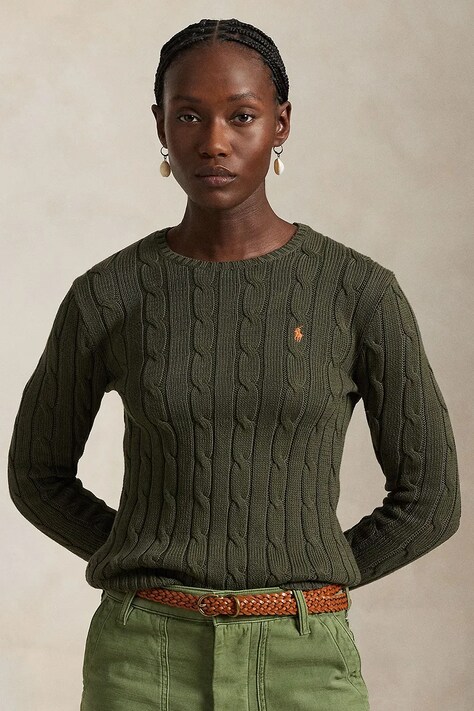Polo Ralph Lauren maglione in cotone colore bianco  211891640