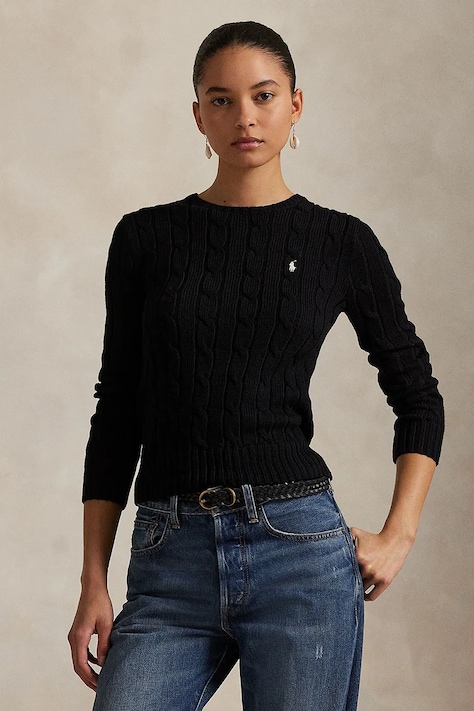 Памучен пуловер Polo Ralph Lauren в бяло  211891640