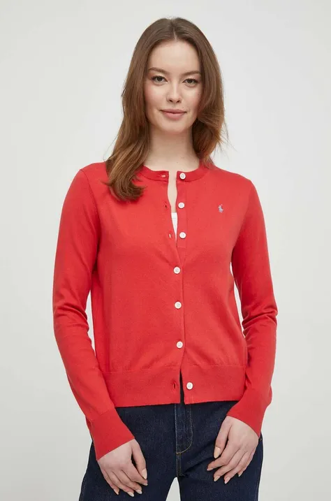 Polo Ralph Lauren cardigan femei, culoarea roșu, light 211891672