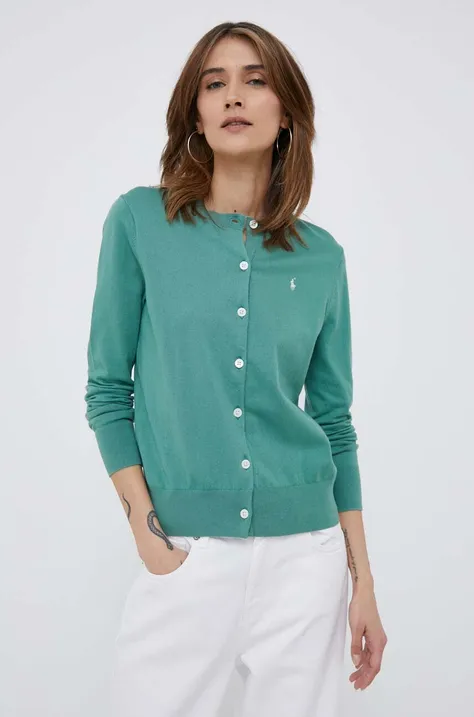 Πλεκτή ζακέτα Polo Ralph Lauren χρώμα: πράσινο