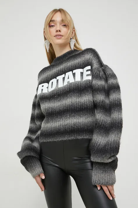 Вовняний светр Rotate жіночий колір сірий теплий
