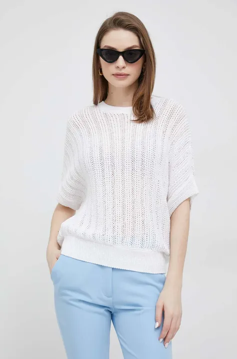 Dkny sweter damski kolor biały