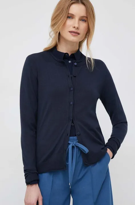 Pulover Sisley za žene, boja: tamno plava, lagani