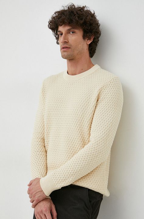 Bavlnený sveter Selected Homme