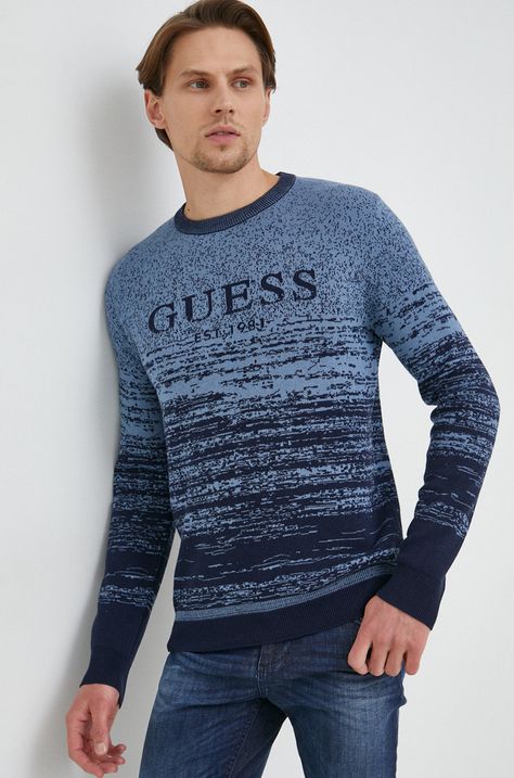 Пуловер с коприна Guess