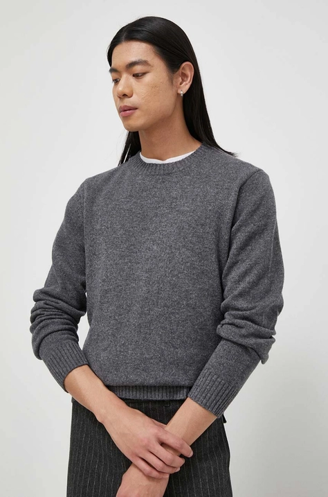 Samsoe Samsoe wool jumper men’s gray color