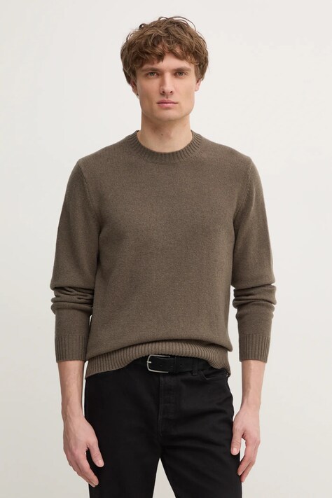 Samsoe Samsoe woolen jumper SYLLI men’s green color M20500076