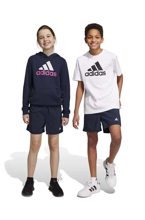 Детские шорты adidas U PL цвет синий регулируемая талия