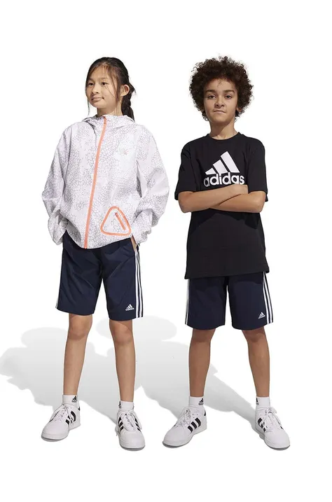Детские шорты adidas U 3S WN цвет синий регулируемая талия