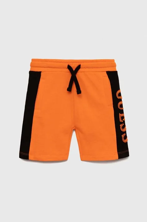 Dječje kratke hlače Guess boja: narančasta, podesivi struk