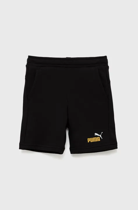 Otroške kratke hlače Puma ESS+ 2 Col Shorts TR B črna barva