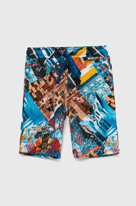 Guess pantaloni scurți din bumbac pentru copii talie reglabila