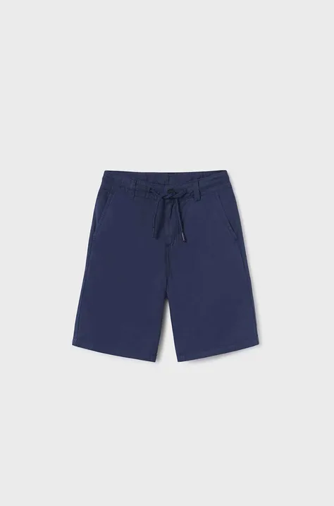 Otroške bombažne kratke hlače Mayoral mornarsko modra barva