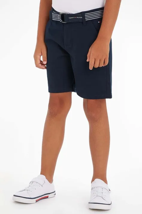 Детские шорты Tommy Hilfiger цвет синий регулируемая талия