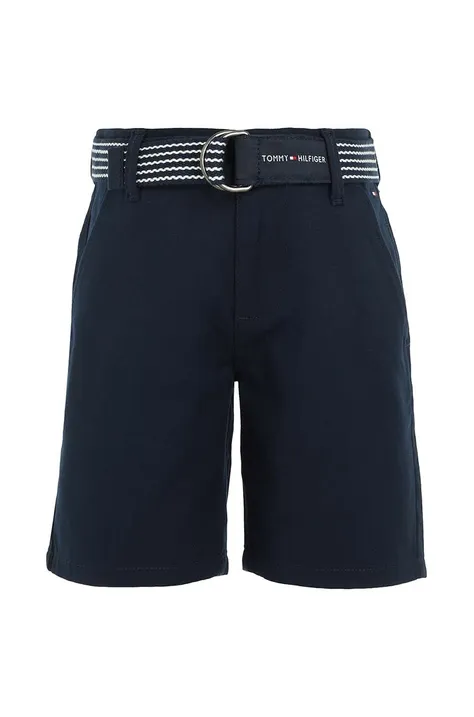 Otroške kratke hlače Tommy Hilfiger mornarsko modra barva