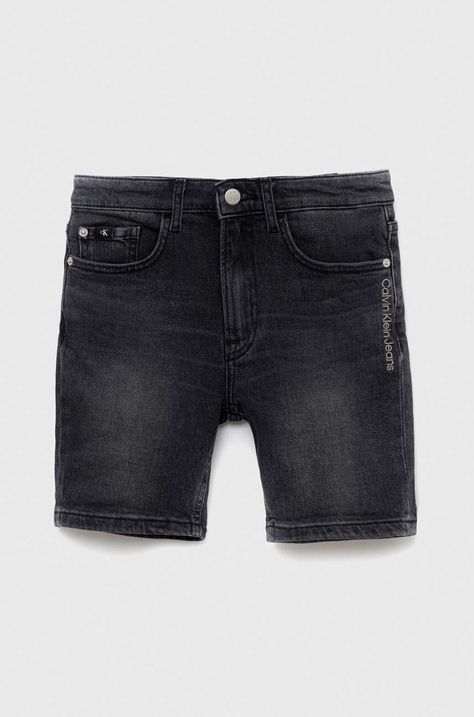 Детски дънков къс панталон Calvin Klein Jeans