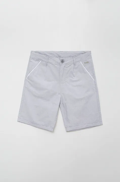 Birba&Trybeyond pantaloni scurți din bumbac pentru copii culoarea gri
