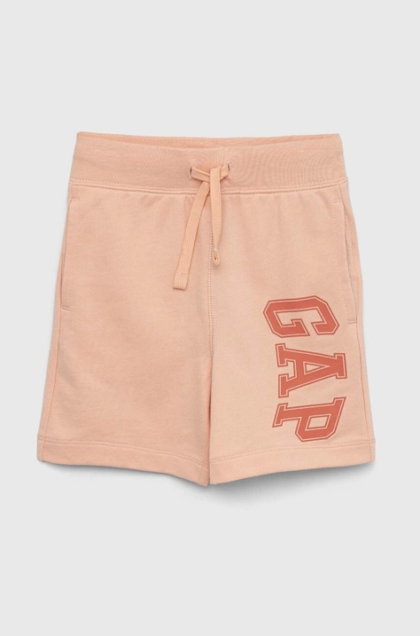 GAP pantaloni scurti copii culoarea portocaliu, talie reglabila