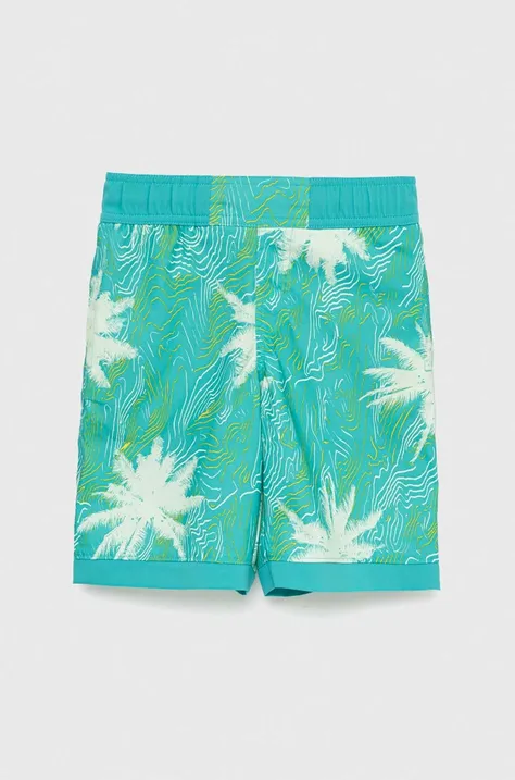 Otroške kratke hlače Columbia Sandy Shores Boardshort zelena barva
