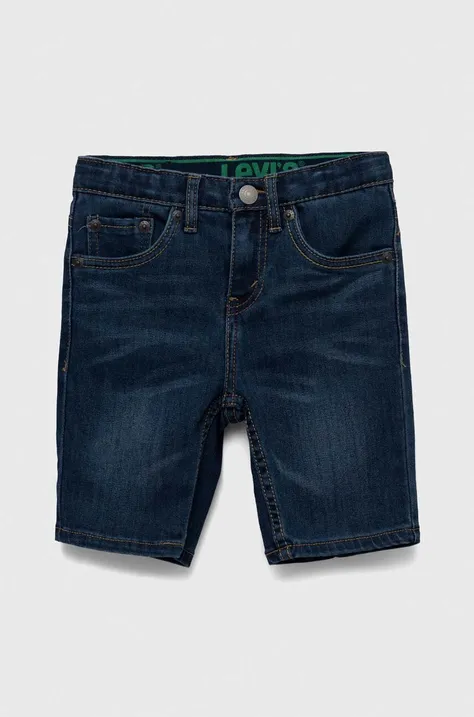 Levi's szorty jeansowe dziecięce kolor granatowy
