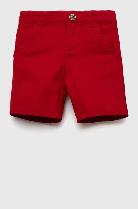 Detské krátke nohavice zippy červená farba