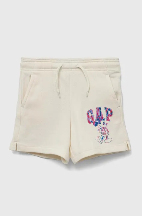 Otroške kratke hlače GAP bež barva