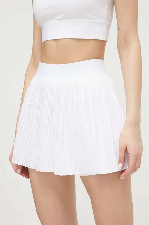 Dkny spódnica kolor biały mini rozkloszowana