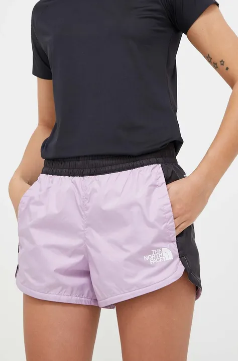 Kratke outdoor hlače The North Face Hydrenaline 2000 boja: ružičasta, glatki materijal, srednje visoki struk