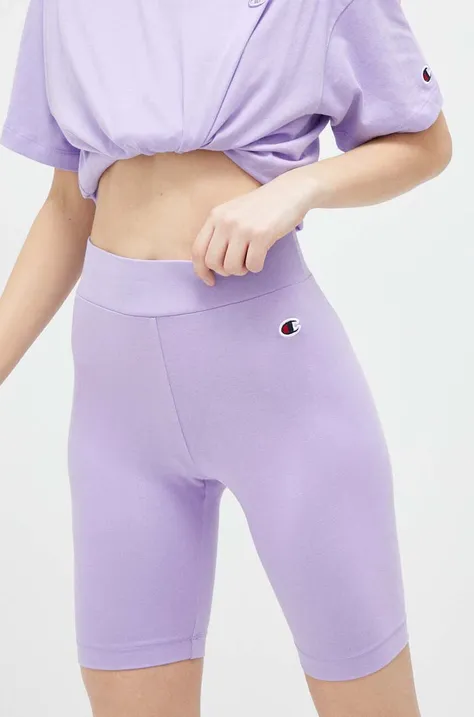 Kratke hlače Champion ženski, vijolična barva