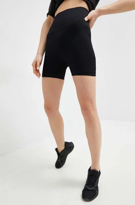 Sportske kratke hlače Helly Hansen Allure za žene, boja: crna, glatki materijal, visoki struk