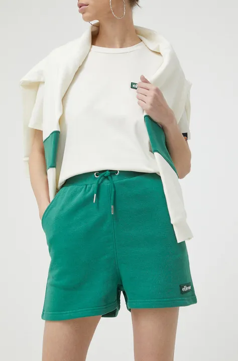 Kratke hlače Ellesse ženski, zelena barva