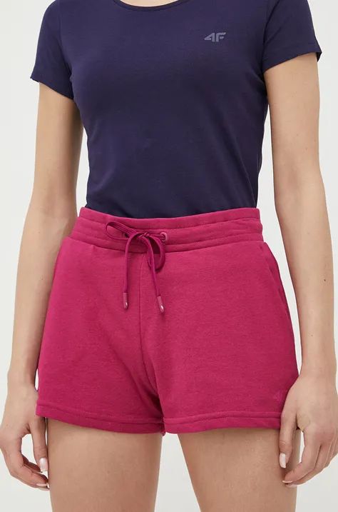 Kratke hlače 4F ženski, vijolična barva