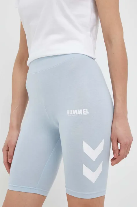 Kratke hlače Hummel za žene, s tiskom, srednje visoki struk