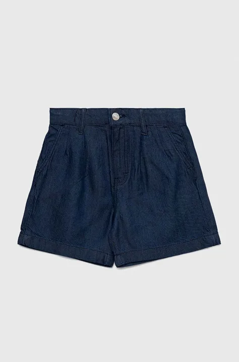 Otroške kratke hlače Guess mornarsko modra barva
