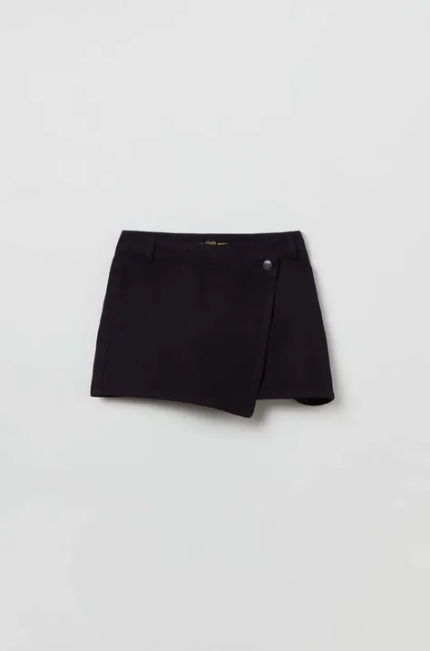 Памучен къс панталон OVS в сиво с изчистен дизайн