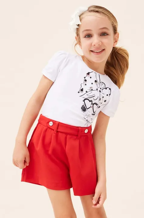 Dječje kratke hlače Mayoral boja: crvena, glatki materijal