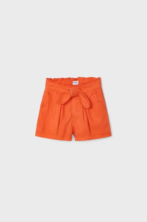 Mayoral pantaloni scurti copii culoarea portocaliu, neted
