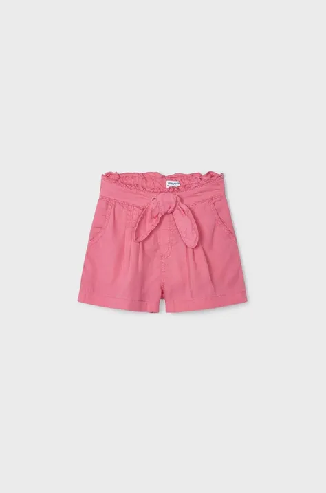 Dječje kratke hlače Mayoral boja: ružičasta, glatki materijal
