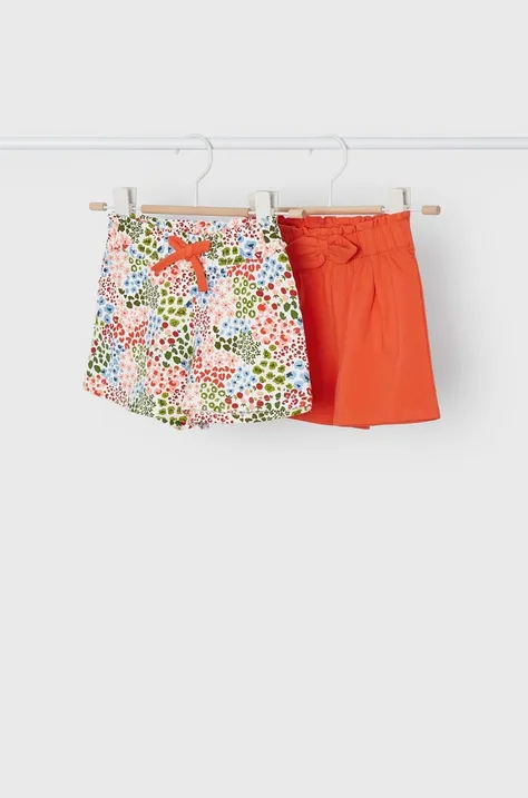 Dječje kratke hlače Mayoral 2-pack boja: narančasta, s uzorkom